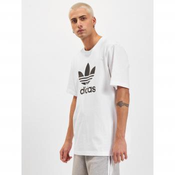 Camiseta de Manga Corta Adidas Lifestyle Adicolor Trefoil Tee para hombre en color blanco