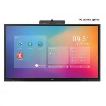 Pantalla Interactiva Sharp PN-LC652 de 65 LCD 4K Ultra HD, Touchscreen, Wi-Fi, 450 cd/m², Procesador Android 11
