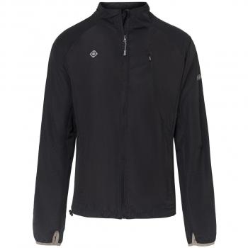 Izas Brezel Chaqueta de Running, Hombre, Negro, M