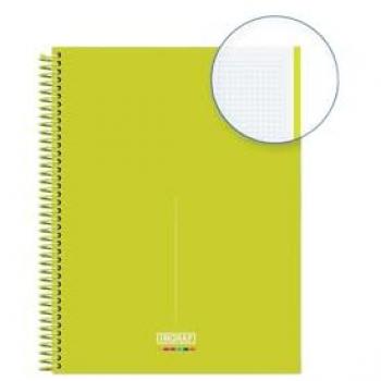 CUADERNO MEDITERRANEO A4 CUADRICULA 5X5 80 HOJAS DE 90 GRS. TAPA DURA MICROPERFORADO INGRAF CON COLORES DE CIUDADES ICONICAS DEL