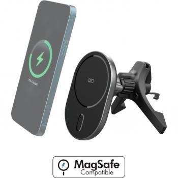 Soporte Coche Cargador Magsafe 15W con Tecnología de Carga RápidaFORCE POWER - Soporte Coche Cargador Magsafe 15W.