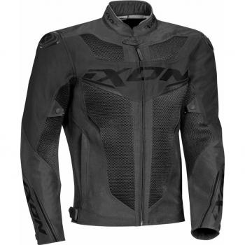 Ixon Chaqueta de Moto Draco Negra - Chaqueta textil para motocicletas - Talla 3XL