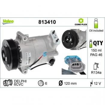 Compresor de aire acondicionado VALEO 813410
