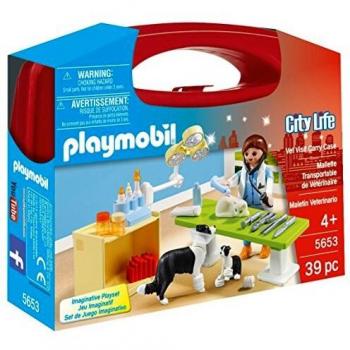 PLAYMOBIL Veterinaria- Playset, Multicolor, Miscelanea