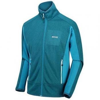 Regatta Ecuador-Chaqueta Softshell, Tejido Elástico Extol De Punto Cálido Reforzado Soft Shell, Hombre, Olympic Teal/Gulfstream, S