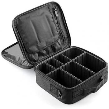 Kit de Maquillaje Neceser Make Up Bolso de Cosméticos Portable Organizador Maletín para Maquillaje Maleta de Makeup Profesional con Cinturón de Hombro