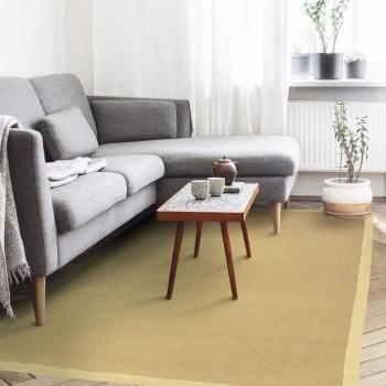 Alfombra de yute natural beige 160 x 230 cm para salón o habitación