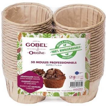 Moldes de Papel para muffins - 7,2 x 4 - Paquete de 50