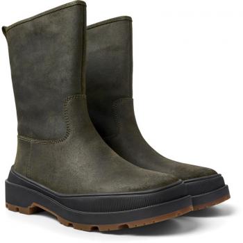 Camper Brutus Trek Women's Suede Boots - Kaki Green, Size 35/5