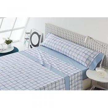 ES-TELA - Juego de sábanas estampadas IRUN color Azul
