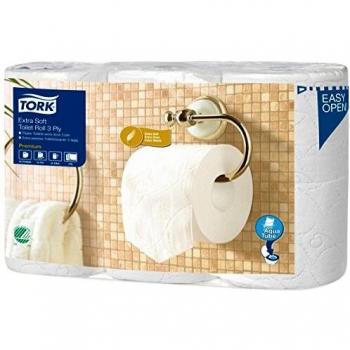 Tork Rollos Higiénico, Papel, Blanco, 10.90x32x19.80 cm, 6 Unidades