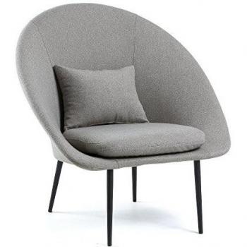 Kavehome Butaca Norsdam, gris claro