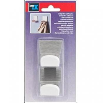 INOFIX Colgador Adhesivo Base metálica Blanca Almacenaje de Adornos Festivos, Voir descriptif
