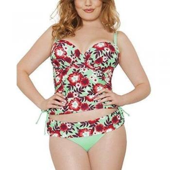 Curvy Kate Aloha Padded Balcony Tankini-tankini Mujer    turquesa Turquoise