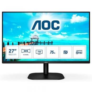 AOC 27B2QAM 27 Full HD LED Monitor, 1920 x 1080 Pixels, VA Panel, Flicker-Free, 75Hz, Black