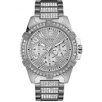 Guess Frontier Stainless Steel Crystal Dial Bracelet Watch W0799G1