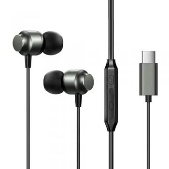Auriculares In-Ear Joyroom JR-EC06 con Conector USB-C, Cablados, Metal Gris