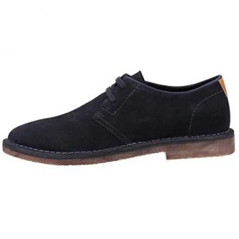 Hush Puppies Men's Navy Suede Lace-Up Memory Foam Scout Shoes