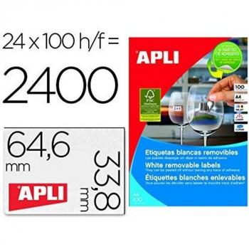 ETIQUETA APLI 3056 ADHESIVAS 100H