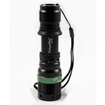 UniqueFire UF-V12 linterna CREE Q5 LED 260 lúmenes 3-Mode flood-to-throw módulo de linterna