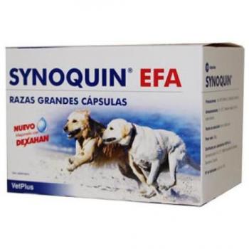 VetPlus Synoquin EFA Condroprotector para Perros de Razas Grandes, 120 Cápsulas