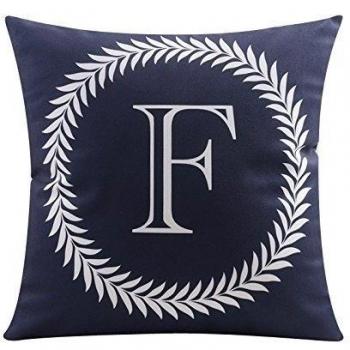 Levionlinesale No.1274 Letter F Pillow Cover Decorative Pillows For Sofa
