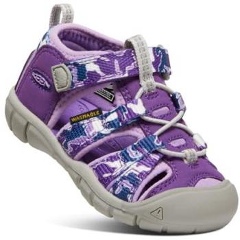 Sandalias Keen Seacamp II CNX para niño pequeño, morado gris, talla 36, unisex bebé, color Camo/Tillandsia Purple, tamaño 19 EU