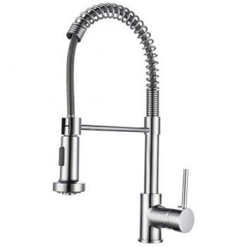 Grifo de Cocina K2O Dock Monomando 27x5x41cm con Muelle, Caño Giratorio 360°, Extraíble, Agua en 2 Funciones y Aireador