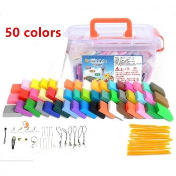 Arcilla de polímero Mytobang 50 colores horno hornear DIY arcilla colorida seguro y no tóxico conjunto de artesanía de moldeo, conjunto de herramientas de escultura conjunto de herramientas de moldeado de modelado mejor regalo para los niños