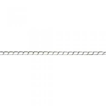Cadena de eslabones Jasseron 5 m plata 6 mm ovalada