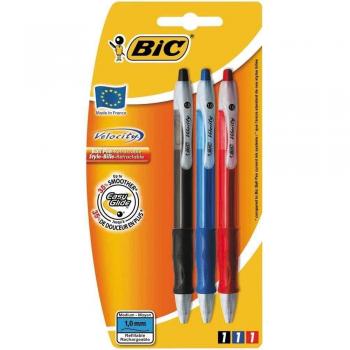 Bic Velocity - Bolígrafo, 3 unidades