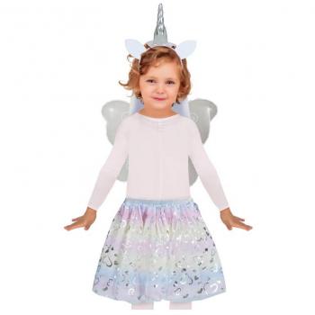 Kit de Unicornio infantil: Diadema, Alas y Tutú
