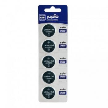Jupio CR2450 3V Single-use Lithium Button Coin Battery Pack of 5