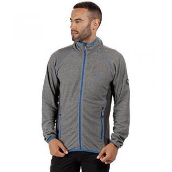 Regatta Mons III Lightweight Extol Stretch Mini Stripe Micro Fleece Forro Polar, Hombre, Acero Claro/Seal Grey, Extra-Large