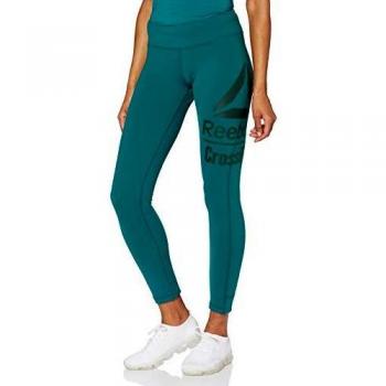 Reebok RC Lux 7/8 Large Branding Mallas, Mujer, Heritage Teal, L