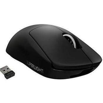 Logitech G PRO X SUPERLIGHT Ratón Gaming Inalámbrico, Captor HERO 25K, 25,600 DPI, Ultraligero con 63g, Peso Reducido, 5 Botones Programables, Batería Larga Duración, PC/Mac - Negro
