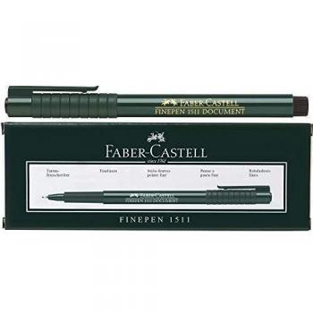 Bolígrafo Fineliner Faber-Castell Finepen 1511, negro, 0.4 mm, documentenecht