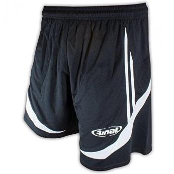 Rinat Mundialista Pantalón Corto de Portero, Unisex niños, Negro, 12-14