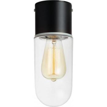 Plafón baño negro ZEN 1 bombilla IP44, E27