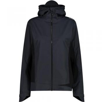 CMP Women's Hybrid Functional Jacket with Fixed Hood - Dark Grey