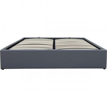 Cama doble de PVC con box Ava - 140 x 190 cm - Gris