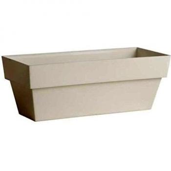 Plastiken Jardinera, Blanco, 10x9x25 cm