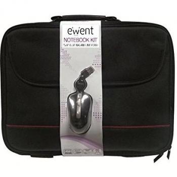 Eminent EW2505 - Maletín para Ordenador portátil 16.1 + ratón USB, Negro