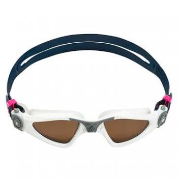 Gafas de natación Aqua Sphere Kayenne Junior polarizadas marrón azul