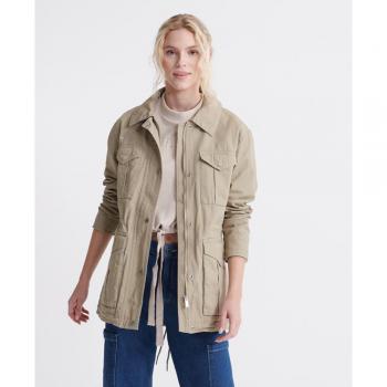 Chaqueta Verde Mujer Superdry Desert Rookie