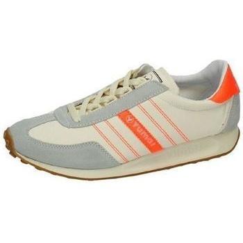 Zapatillas casual de hombre YUMAS GALAXIA blanco y naranja 623