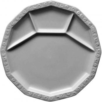 Plato Fondue y Grill Rosenthal Maria Blanco 28 cm
