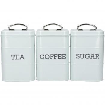 KitchenCraft Living Nostalgia Juego de 3 Recipientes de Cocina