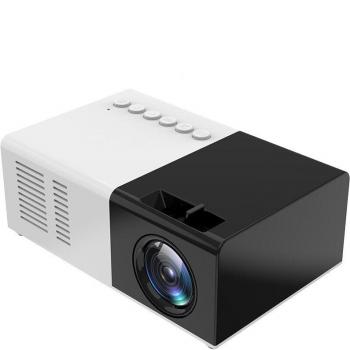 Mini Proyector Portátil Kebidu J9 YG-300 1080P con Soporte para AV, USB y Tarjeta SD - Proyector de Bolsillo para el Hogar