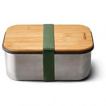 BLACK + BLUM Stainless Steel Sandwich Box Large Tartera, Verde Oliva